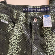 Vintage 90s faux snakeskin pant - L