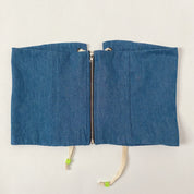 lace up chambray - extra small