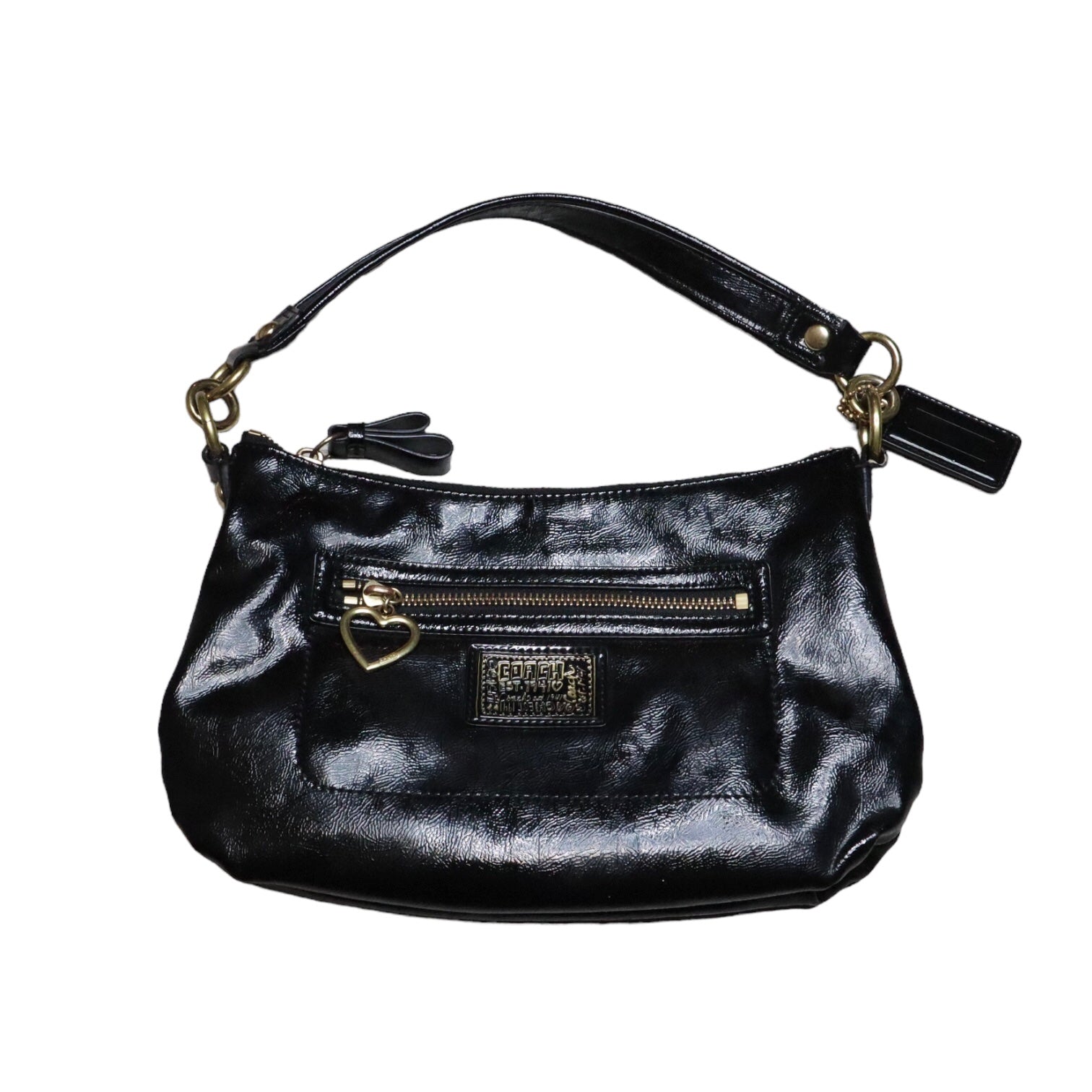 Coach Coach y2k shoulder bag black leather 00s Mini Y2K Black 