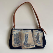 00s denim Euro city purse