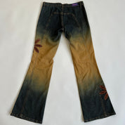 Y2K boho ombré jeans (M)
