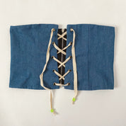 lace up chambray - extra small