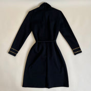 Vintage 60s / 70s black turtleneck dress (M/L)