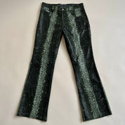 Vintage 90s faux snakeskin pant - L