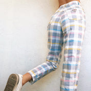 Pastel Gingham Palmetto's Jeans (XS/S)