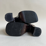 Vtg 90s Buffalo leather platform boots (8.5)