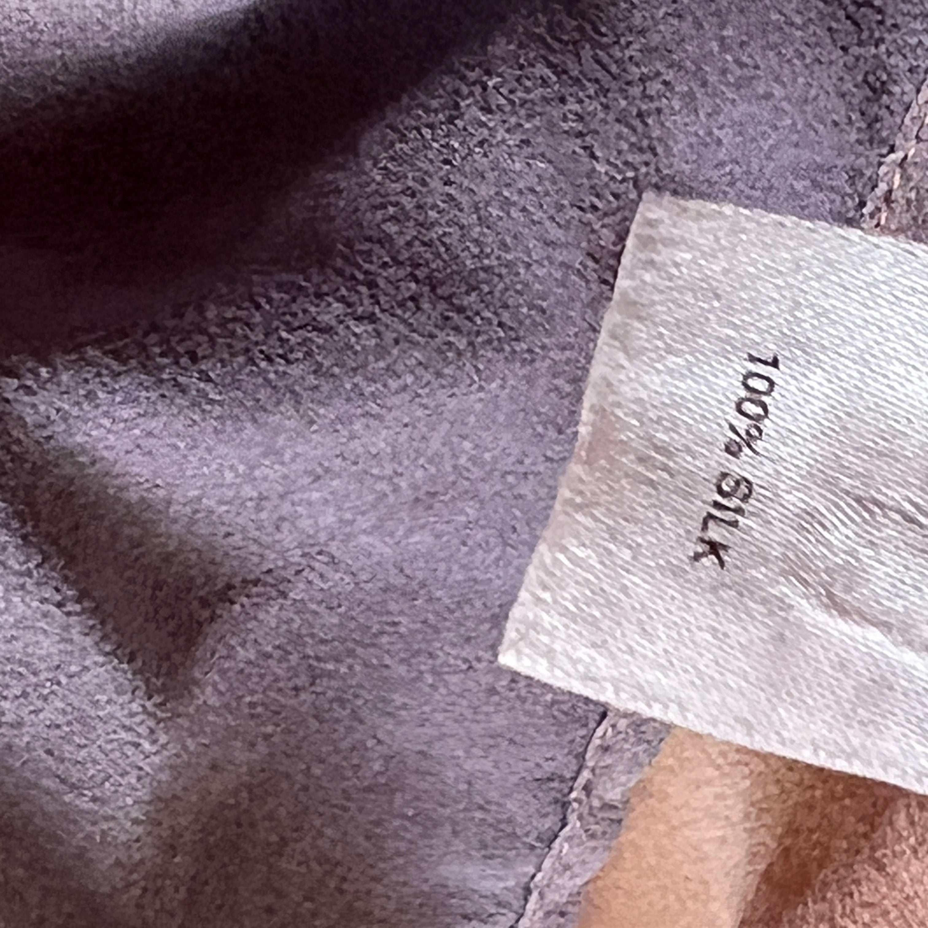 00s silk abstract sheer mini slip (S)