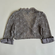 00s grey lace sequin bolero (S-L)