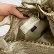 Gold Leather Mini Bag