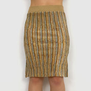 Y2K Knit Knee Length Skirt - XS