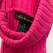 y2k hot pink turtleneck - medium