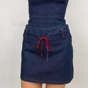 Y2K Hot Kiss Stretch Denim Set