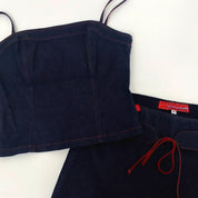 Y2K Hot Kiss Stretch Denim Set