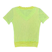 2000s Beaded Micromesh Top (S)