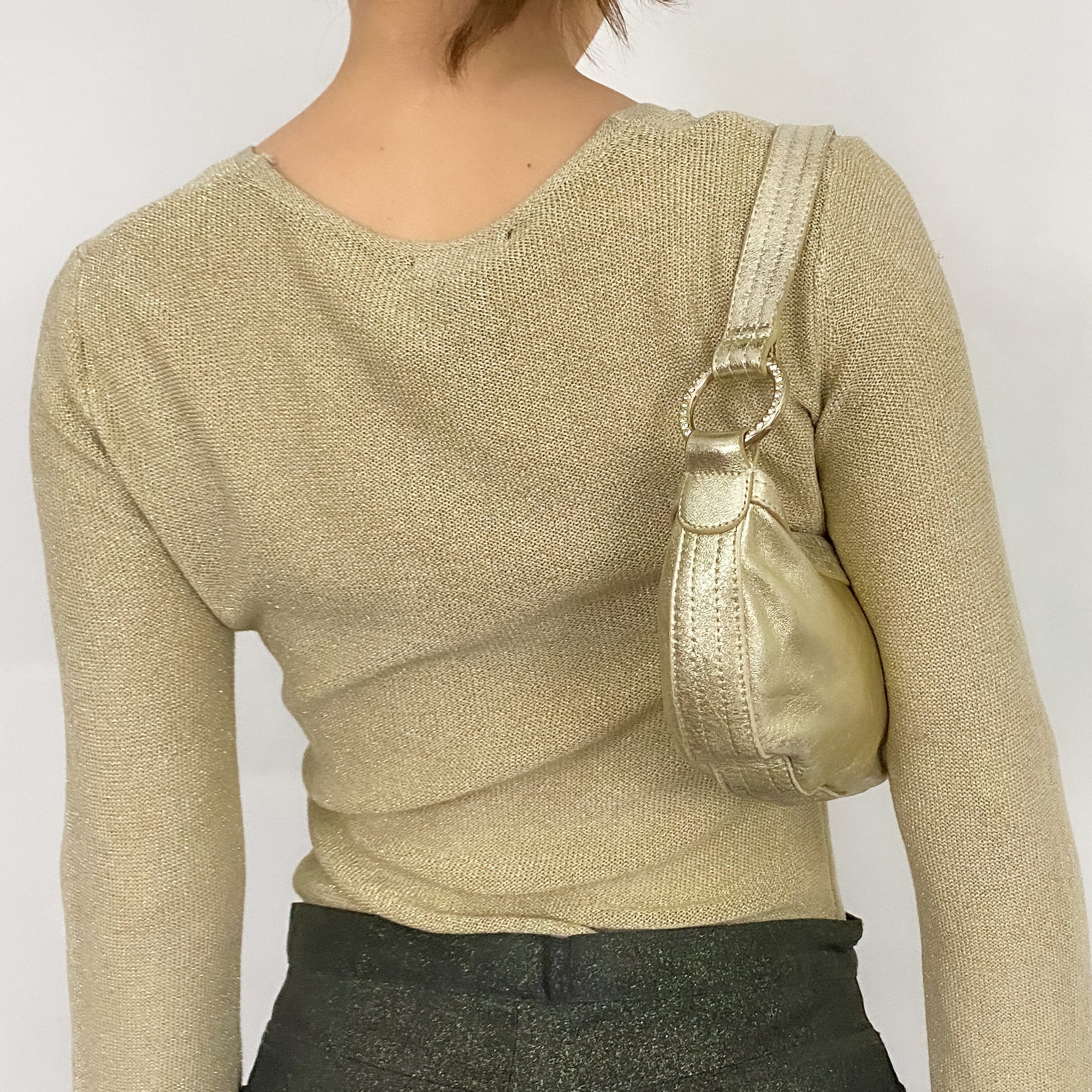 Gold Leather Mini Bag