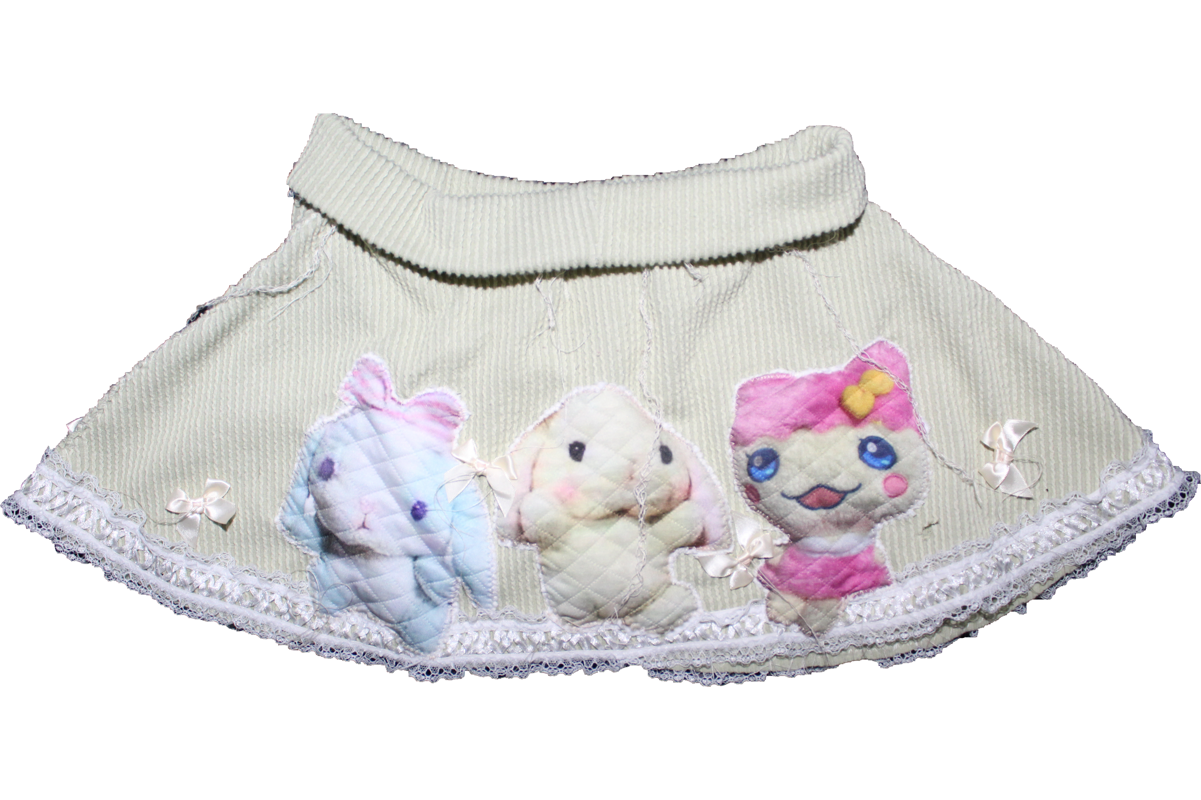 cabbage and friends mini skirt .