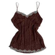 00s brown sequin cami