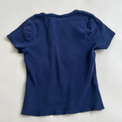 Y2k navy butterfly tee