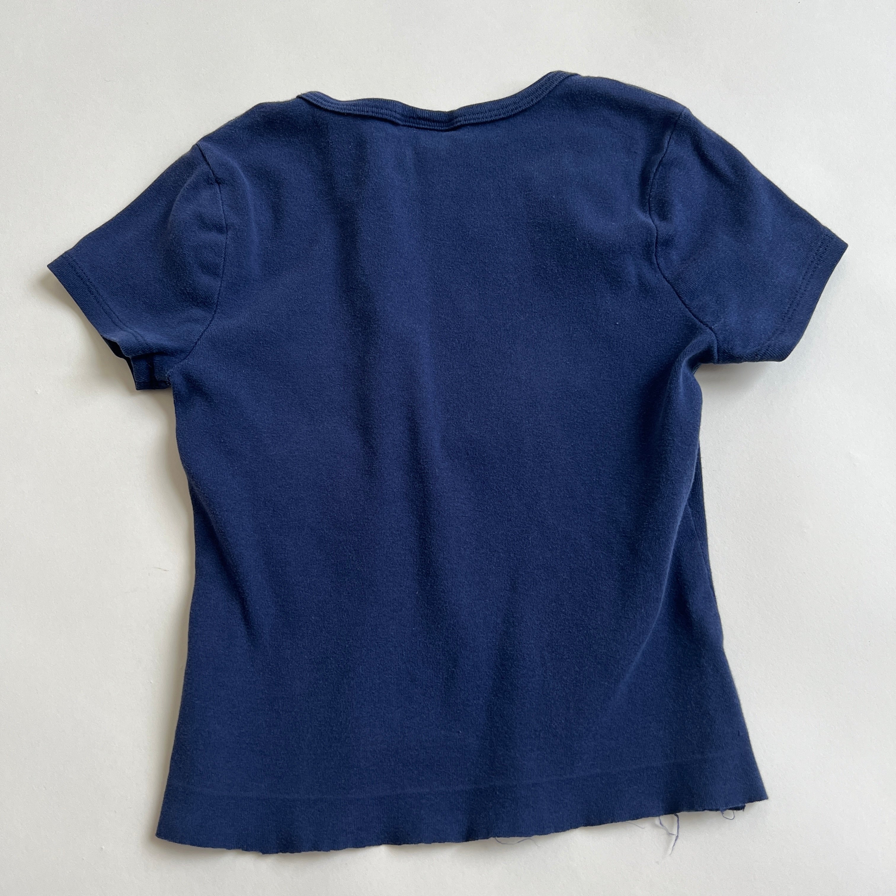 Y2k navy butterfly tee