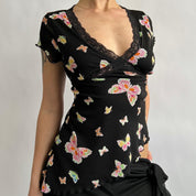 00s Asymmetrical butterfly top (XL)