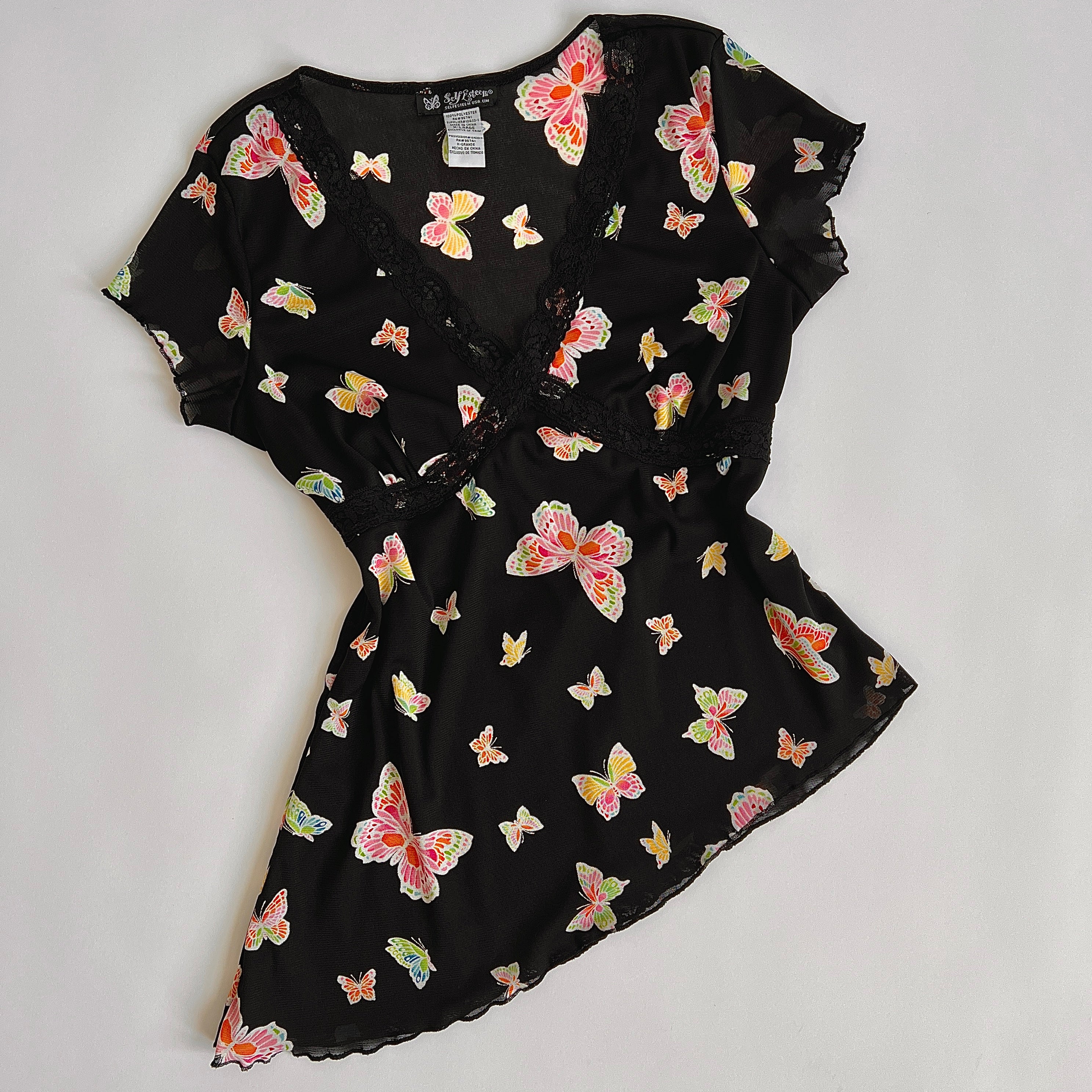 00s Asymmetrical butterfly top (XL)