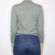 Italian Sage Wool Sweater (XS-S)
