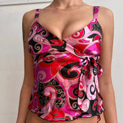 00s satin swirl top