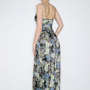 Rare 70s Novelty Print Dress (XS-S)