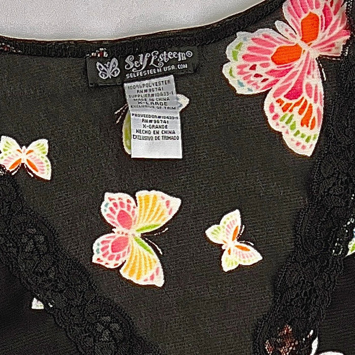 00s Asymmetrical butterfly top (XL)