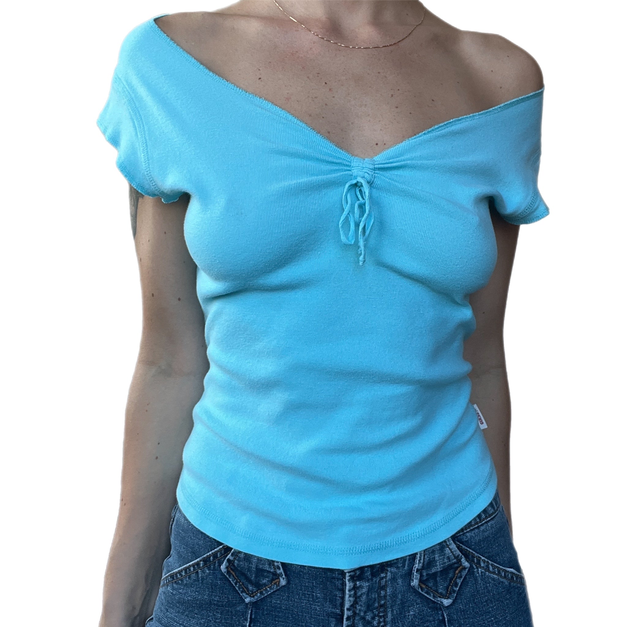 00s Blue guess tee