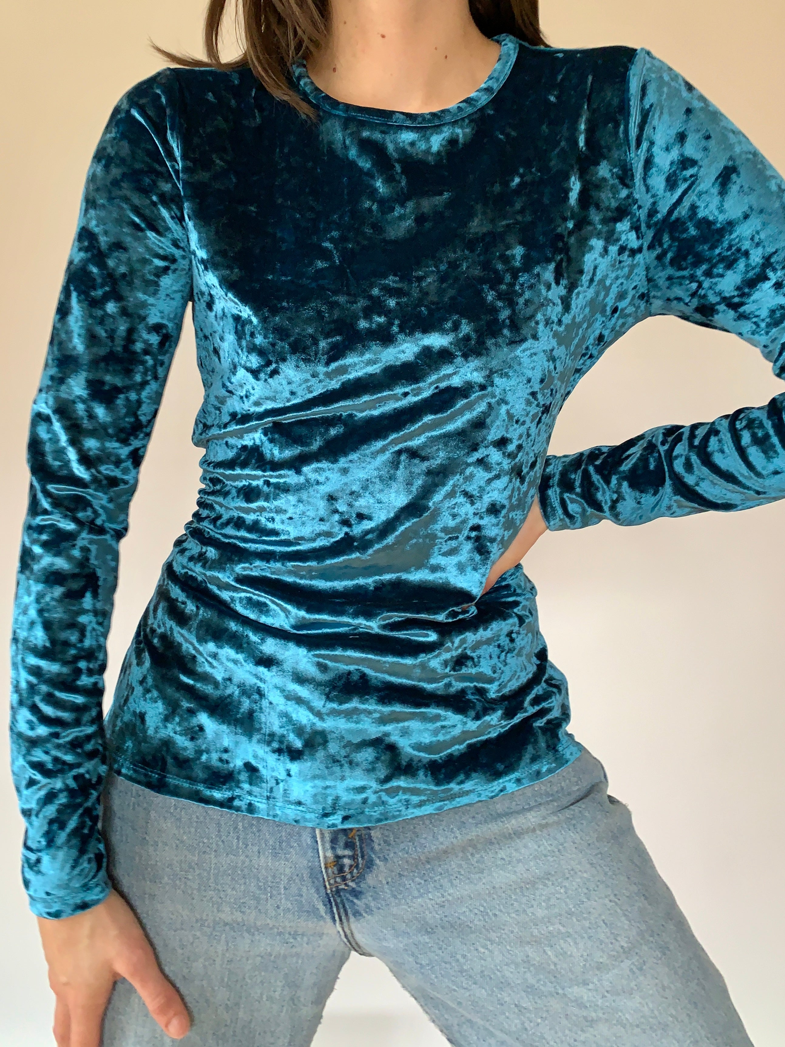 Michael kors velvet top discount