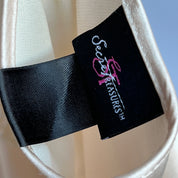 00s beige satin mini slip