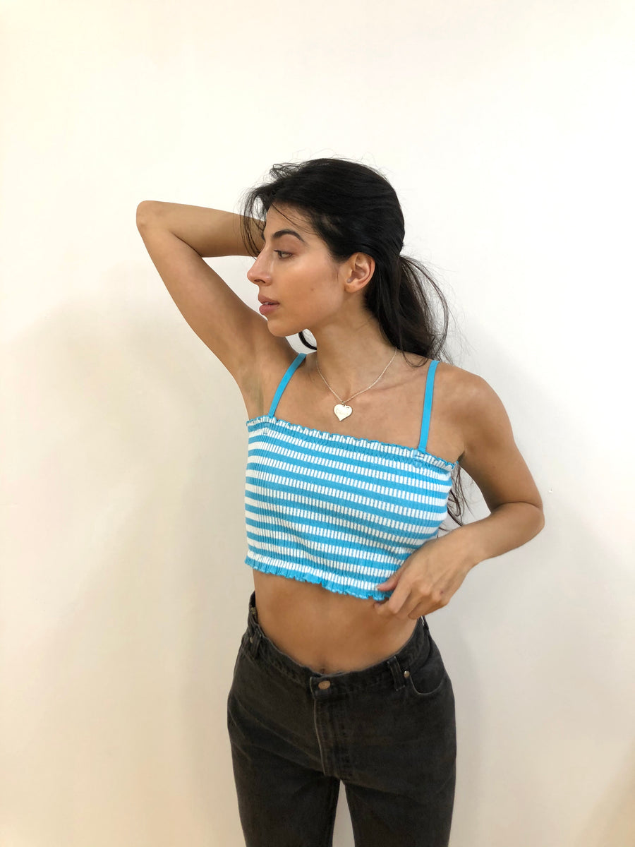 Blue Elastic Bandeau