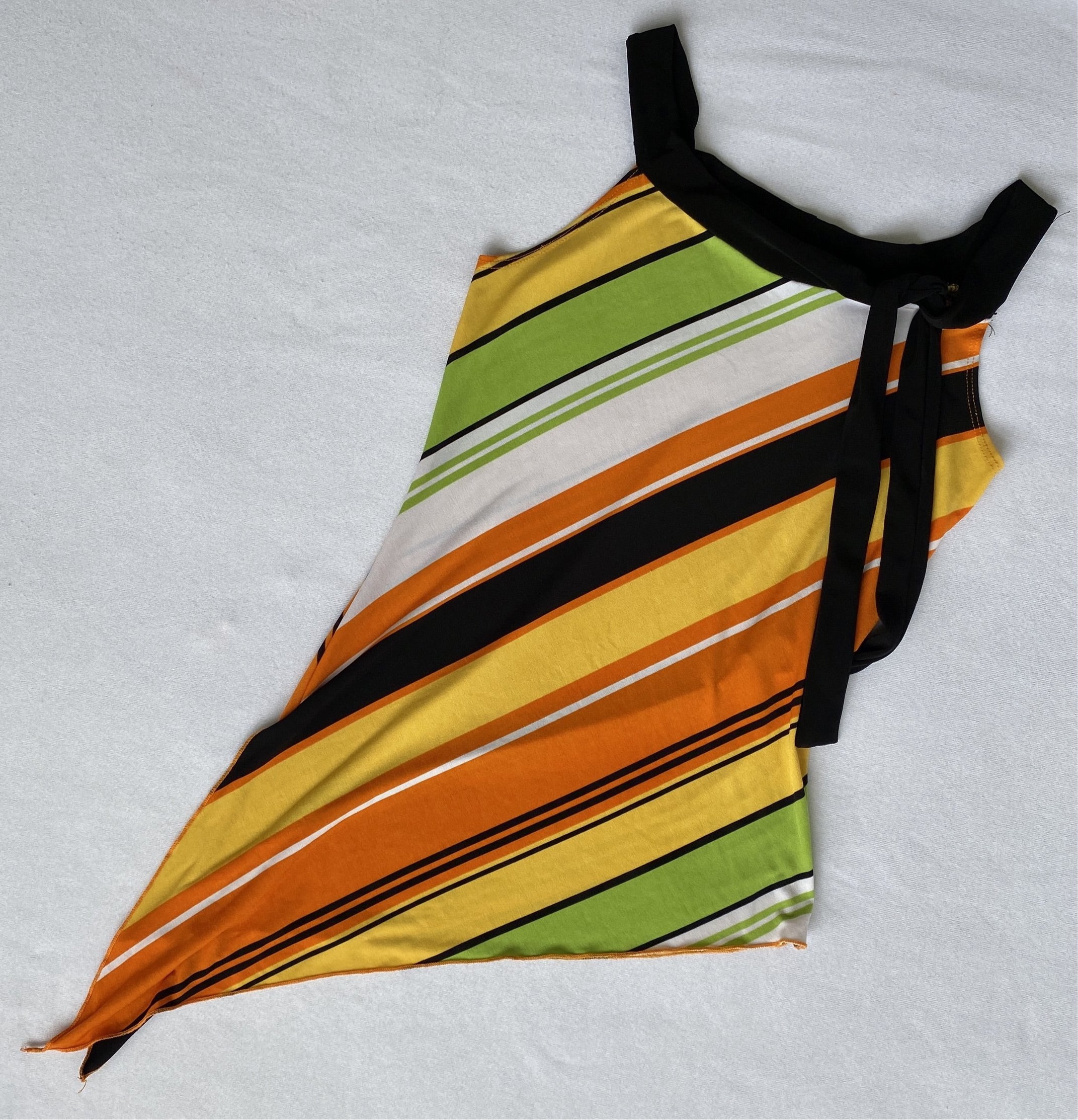 00s asymmetric stripe top