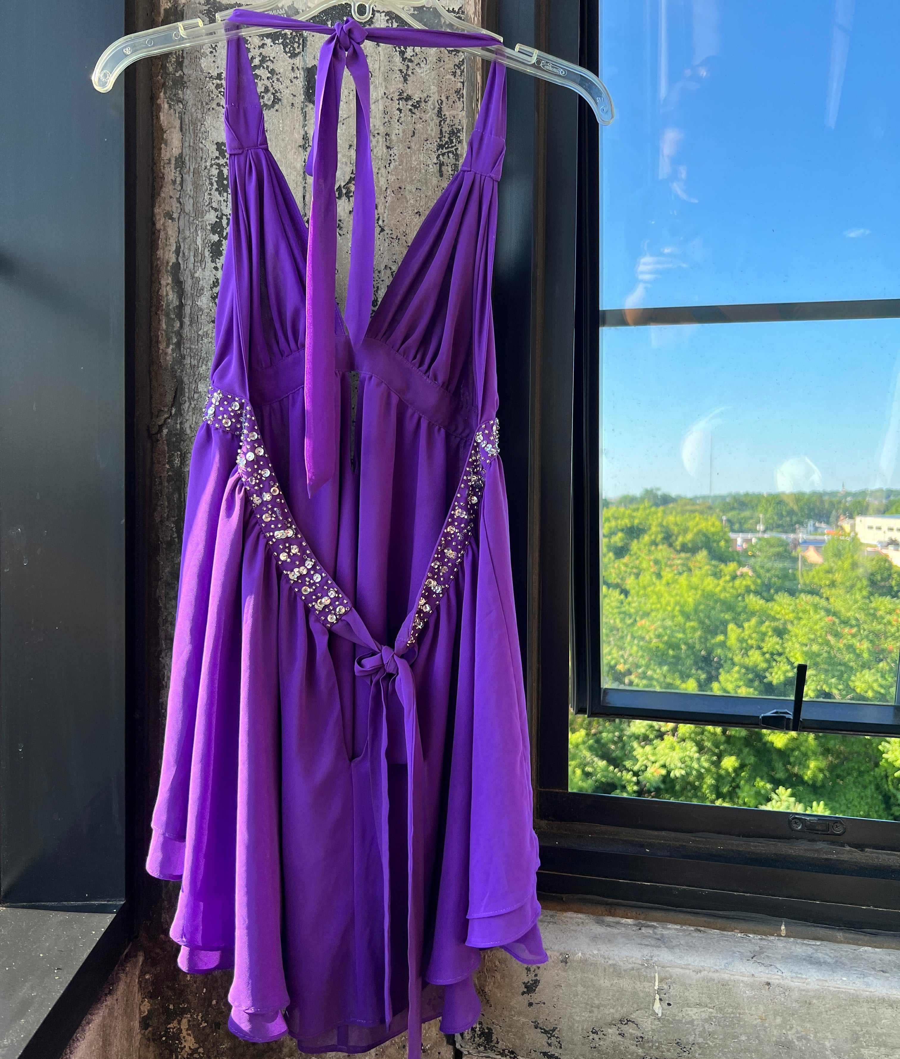 00s VS silk purple halter