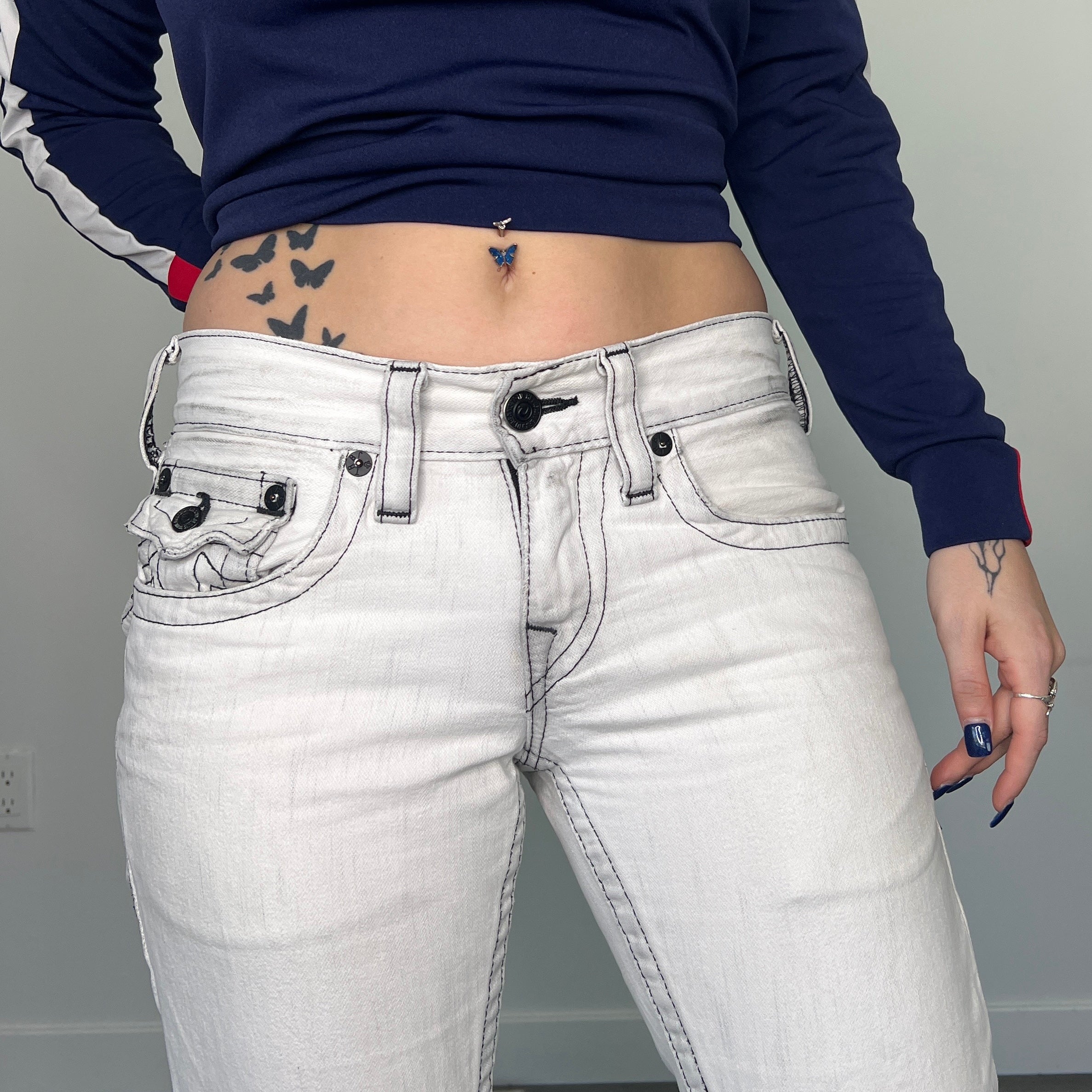 White True Religion Jeans