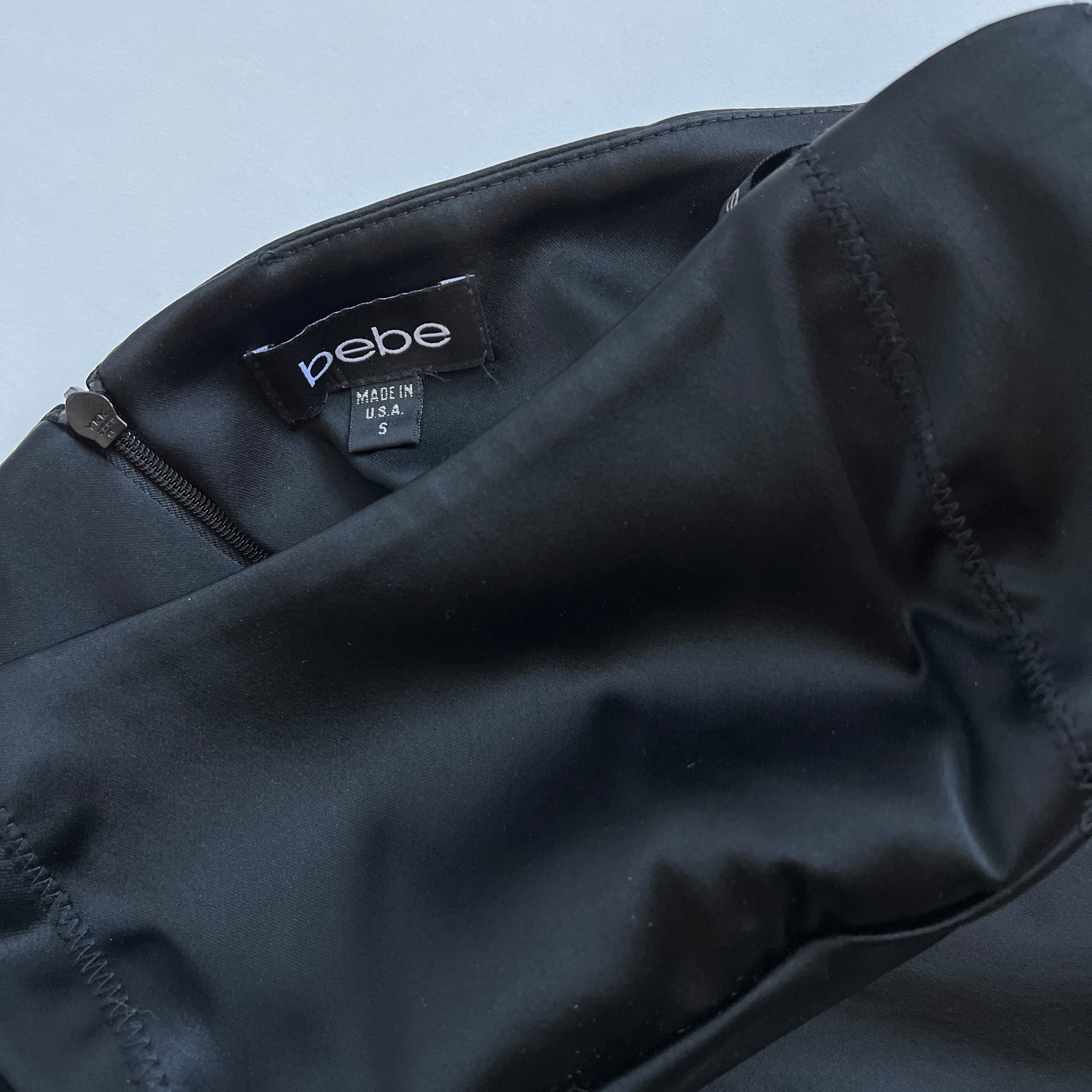 Y2K Bebe satin tube dress