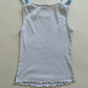 00s Blue paisley tank