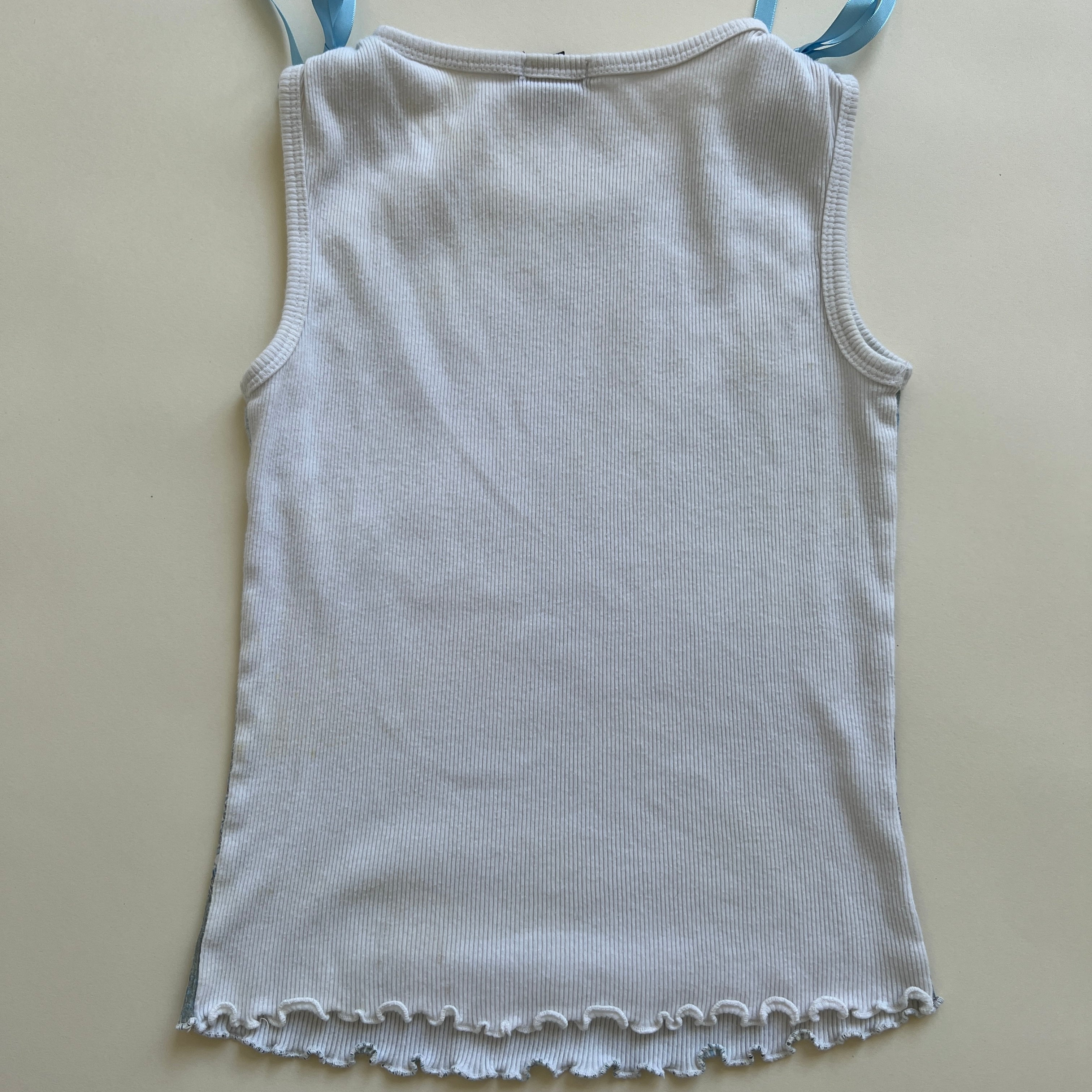00s Blue paisley tank