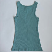 00s blue embroidered tank