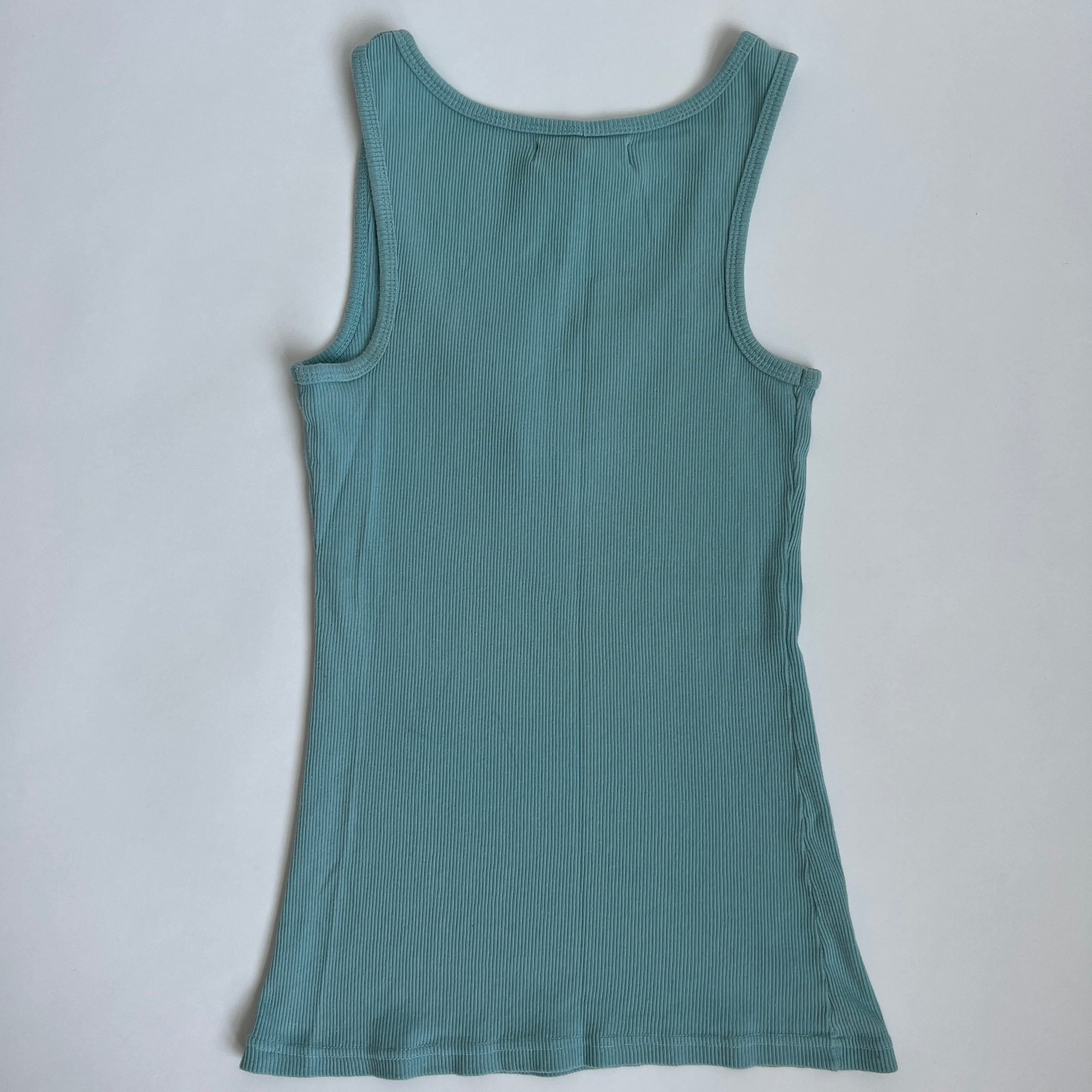 00s blue embroidered tank