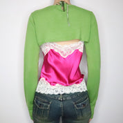 Green Beaded Bolero (Large)