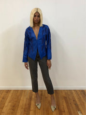 Cobalt Leather Jacket