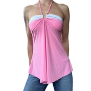 00s pink babydoll top