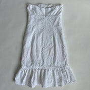 00s white eyelet midi dress