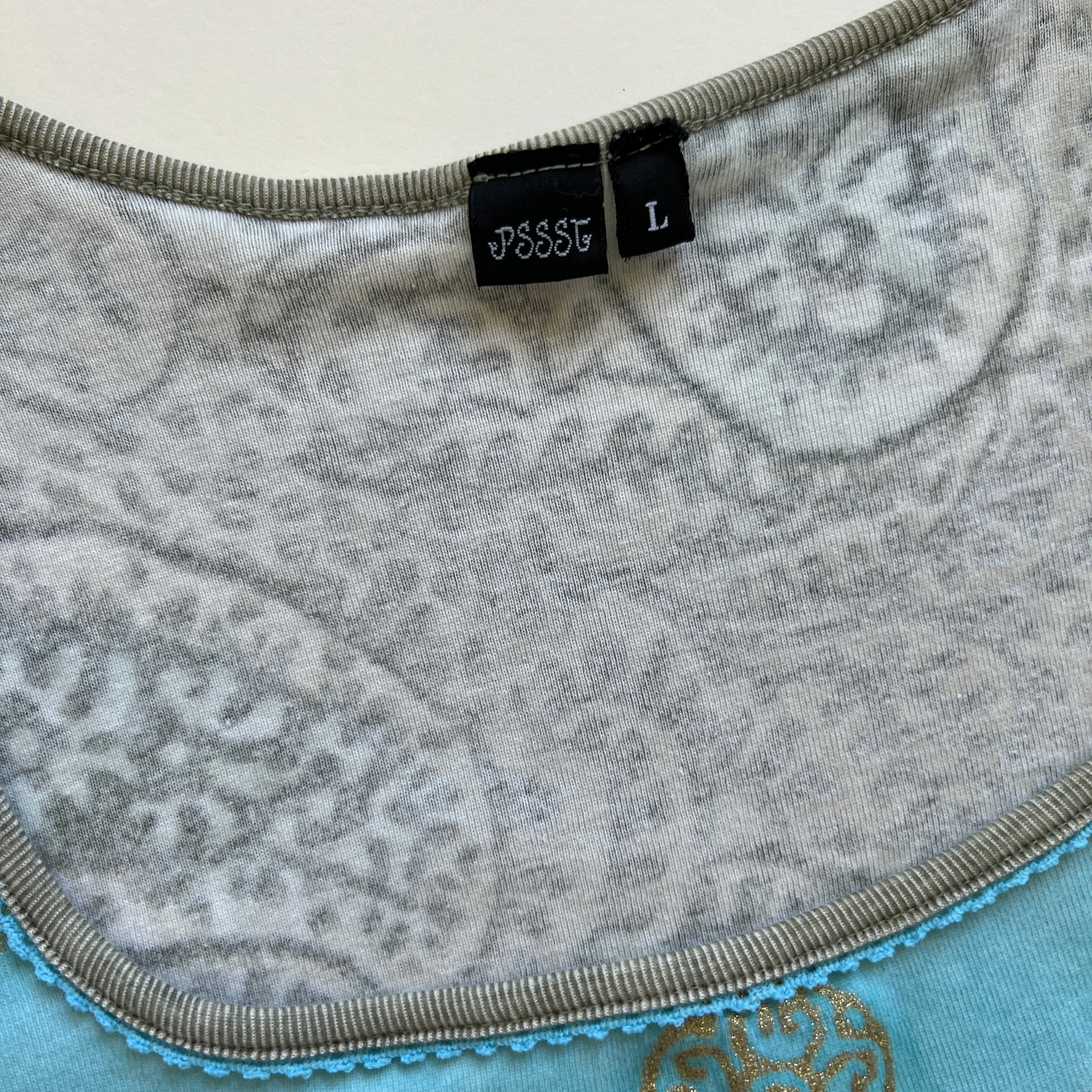 00s boho print tank