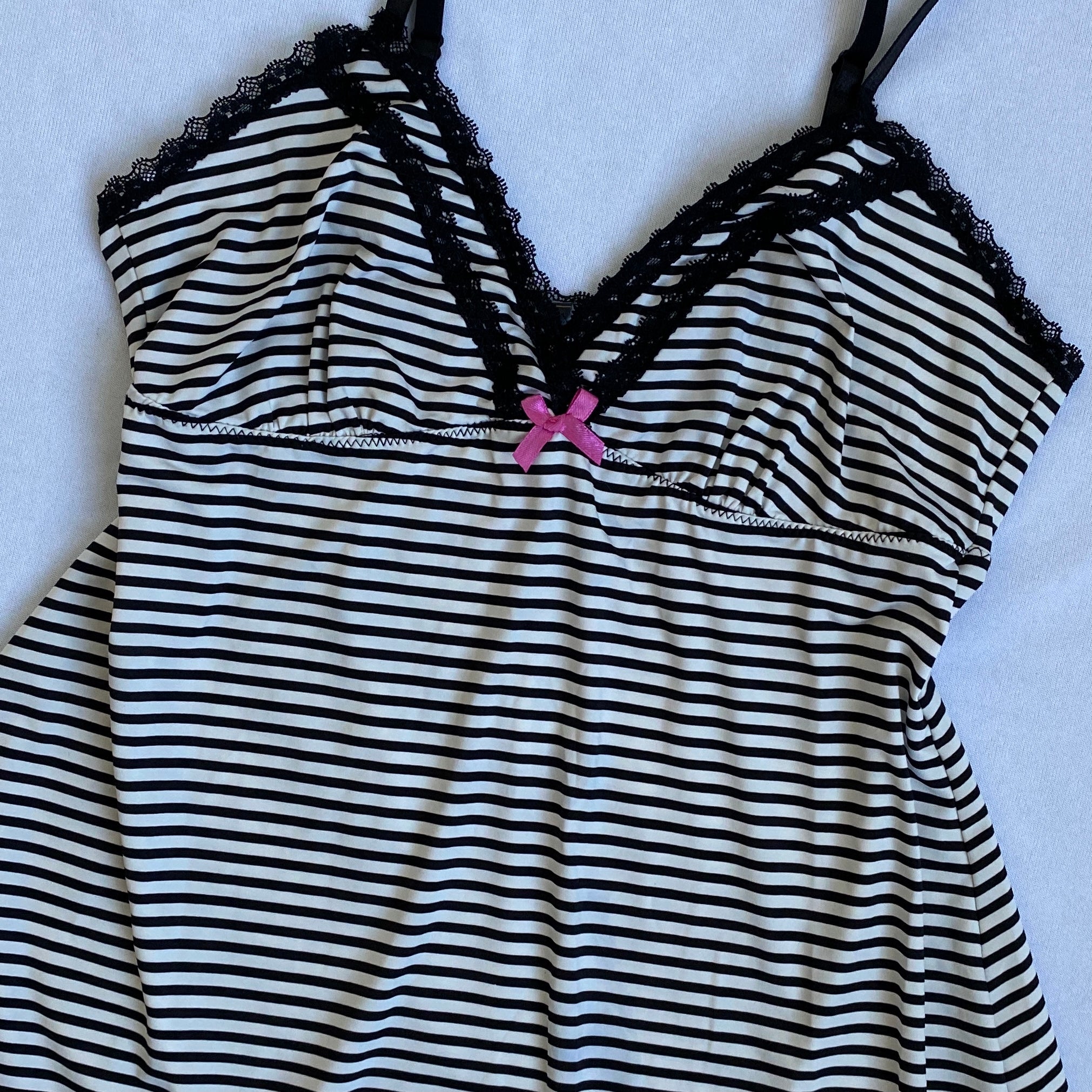 00s b&w striped cami