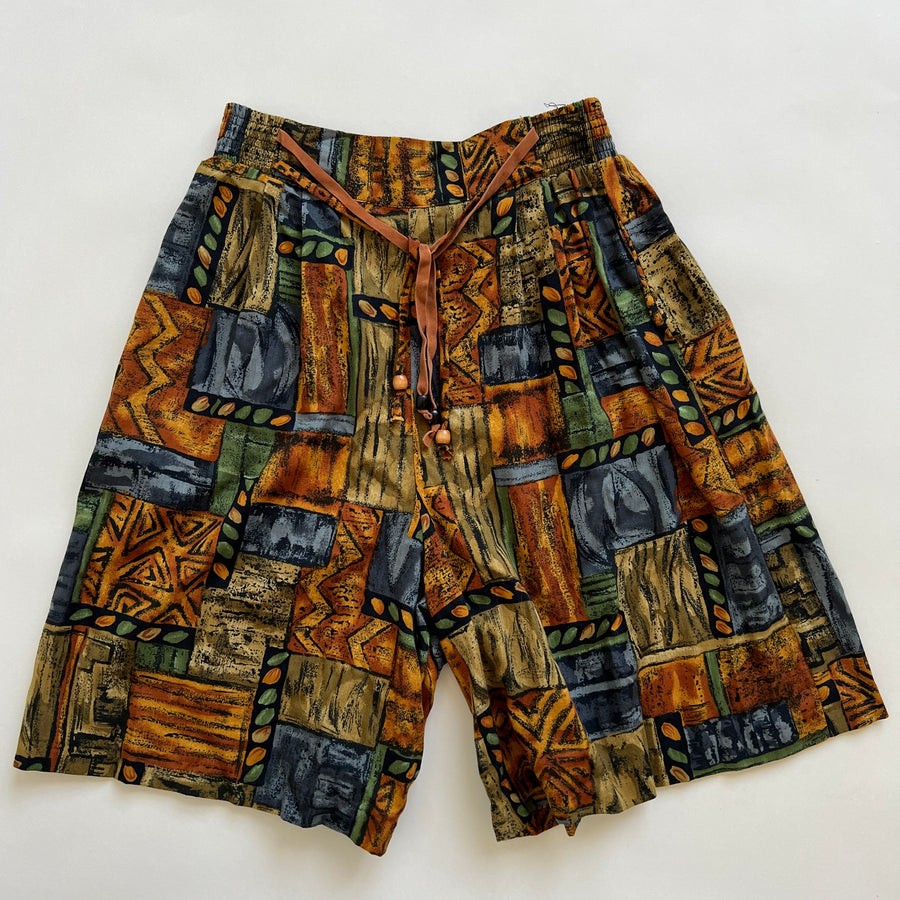 90s printed relaxed shorts