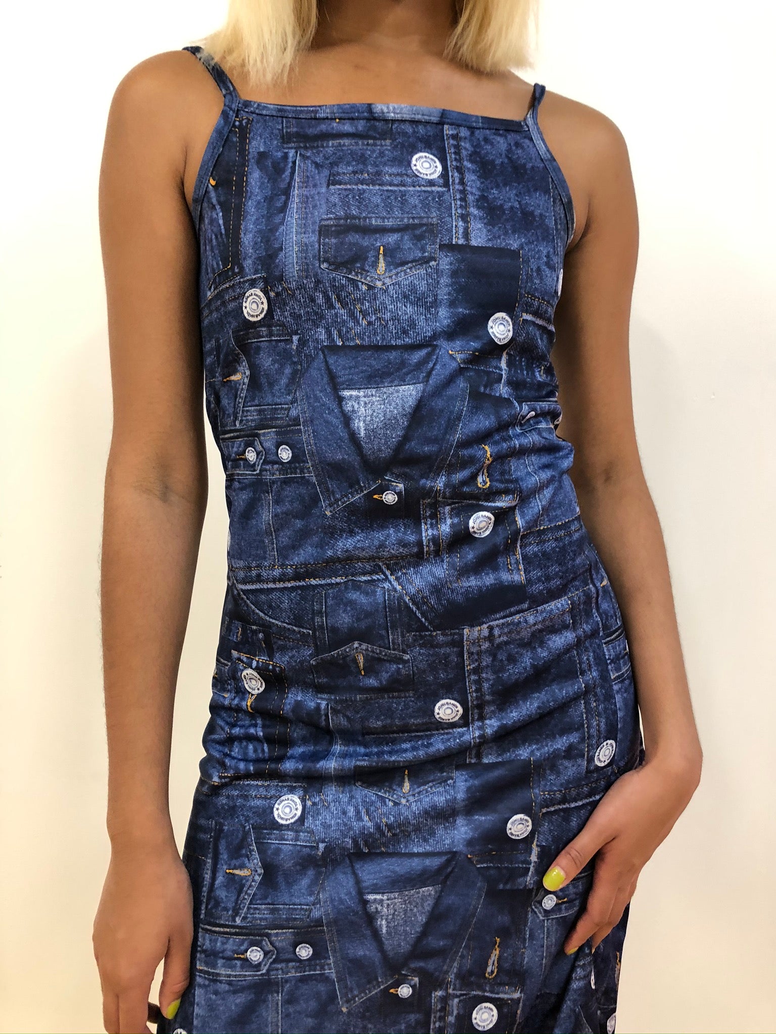 Denim Graphic Midi