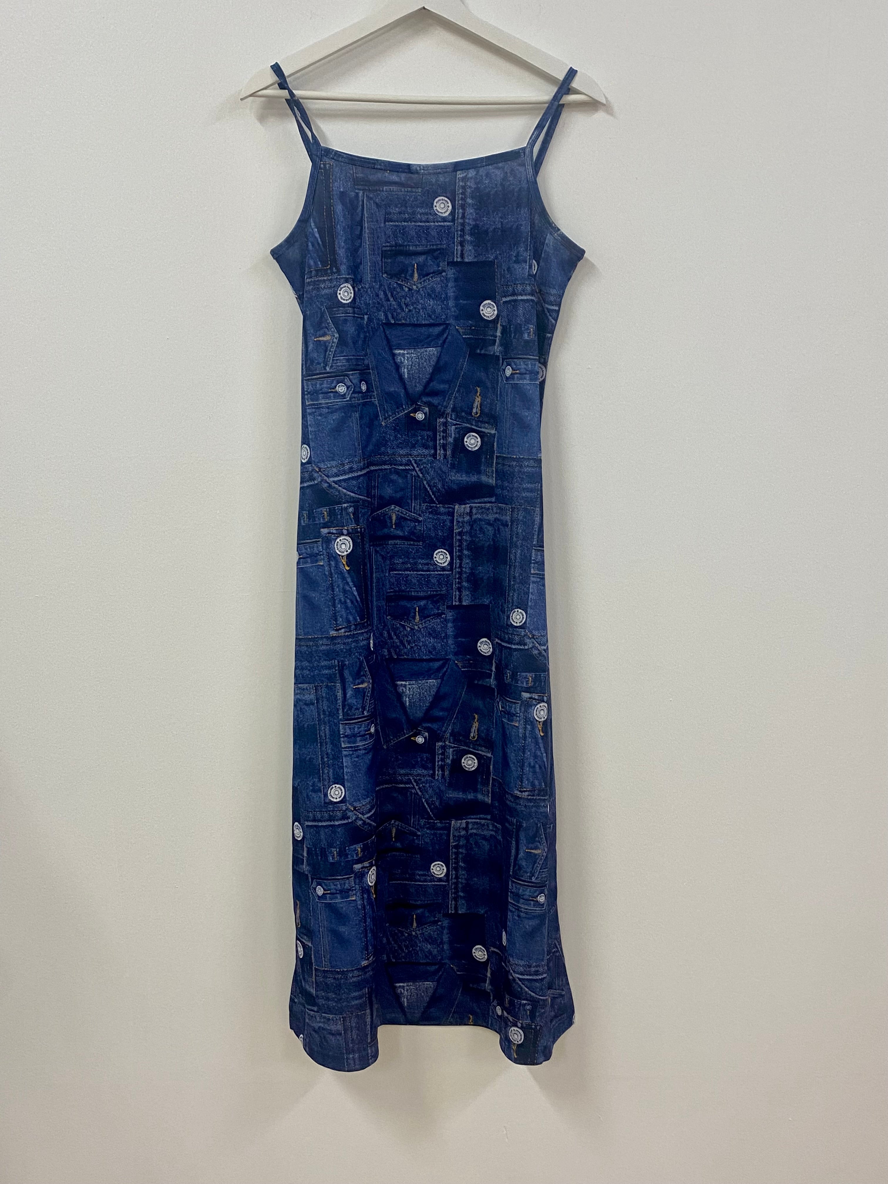 Denim Graphic Midi
